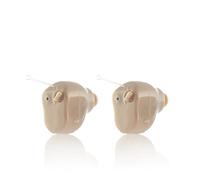 InnovaGoods® Amplificateur de son intra-auriculaire Hearzy avec 3 modes sonores, 3 niveaux de volume, microphone, câble pour connecter à des appareils externes, étui de transporte