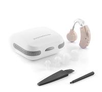 InnovaGoods Amplificateur de Son Rétro-Auriculaire Compact, Classe IIA, Ergonomique et Adaptable, Volume Réglable, Bouton de Réglage et de Contrôle, avec Bâtonnet et Brosse de Nettoyage Inclus.