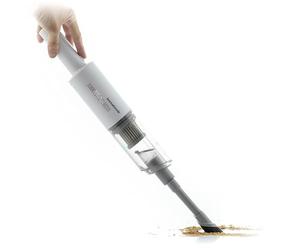 InnovaGoods - Aspirateur à Main sans Fil Hancuum, Nettoyage Profond 70W, Polyvalent et Ergonomique, Réservoir 100ml Lavable, Blanc, Plastique