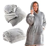InnovaGoods® Batamanta sweatshirt oversized en polaire Swug, réchauffe et protège de manière confortable et pratique, avec un design de sweatshirt et en polaire, idéal pour la maison.
