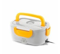 InnovaGoods® Boîte à lunch électrique 2 en 1 pour voiture camion et travail 60 W, capacité 1,05 L, température maximale 90 °C, fermeture sécurisée, vanne vapeur, couverts, chauffe les aliments en