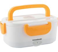 InnovaGoods - Boîte à lunch électrique pour voiture, capacité 1,05 L, idéale pour les voyages, polypropylène, blanc.