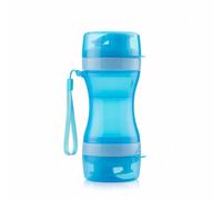 InnovaGoods® Bouteille avec réservoir d'eau et de Nourriture pour Animaux de Compagnie 2-en-1 Pettap, Garde Votre Animal hydraté et nourri, Design Compact et léger, idéal pour Sortir avec des Animaux
