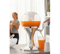 InnovaGoods - Bouteille de bière réfrigérée, Design innovant, Capacité 3,5L, Sans BPA, Facile à utiliser, Polyvalent pour les fêtes, Argent, 24x24x42 cm