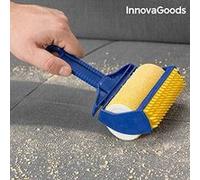 InnovaGoods Brosse Anti-peluche Pack de Rouleaux, ABS, caoutchouc et adhésif, bleu et jaune, 11 x 19 x 7 cm, Lot de 2 G
