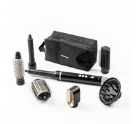 InnovaGoods Brosse soufflante multifonction avec 7 embouts, brosse à sèche-cheveux 1500 W, technologie Coanda, 3 vitesses, 3 températures, brosse à sèche-cheveux et volumisateur ionique