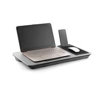 InnovaGoods® Bureau Portable pour Ordinateur avec Coussin XL Deskion, travaillez ou étudiez de manière Confortable et Ergonomique, avec Un Design de Bureau et Un Coussin XL, Gris