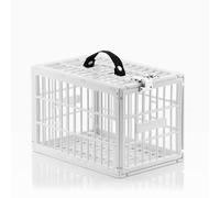 InnovaGoods - Cage de Sécurité pour Réfrigérateurs Food Safe, Boite Fermeture à Code, Caisse Alimentaire Polyvalente, Boîte Frigo Rangement avec Serrure Chromée, Blanc, Talla Unica, Texture