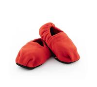 InnovaGoods - Chaussons Chauffants Micro-ondes, Confort et Relaxation à la Maison, Douceur Exceptionnelle, Unisexe, Taille Unique, Rouge, Polyester