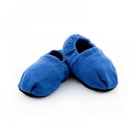InnovaGoods - Chaussons Chauffants Micro-Ondes Relax Wellness, Confort Douillet et Chaleur, Fermeture Éclair pour Nettoyage Facile, Sac Perles d'Argile, Bleu, Polyester"