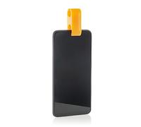 InnovaGoods - Clip Selfie pour Animaux de Compagnie, Capture Attention pour Photos et Vidéos, Silicone Flexible, Universel, Facile à Nettoyer, Orange, Silicone