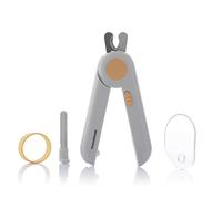 InnovaGoods® Cortauñas avec LED pour Animaux Clipet, Lime à Ongles Amovible intégrée dans la poignée, Coupe Efficace en Demi-Lune, évite Les Fissures Lors de la Coupe