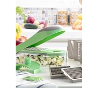 InnovaGoods® Coupe-légumes, Mandoline de cuisine 7 en 1, Râpe et mandoline multifonctions, Acier inoxydable, Accessoires de râpe de cuisine, Râpe manuelle, Râpe à main