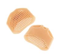 InnovaGoods - Coussins Métatarsiens Gel Silicone, Confort Pieds, Anti-Odeur, Ventilation, Universel, Élastique et Flexible, Soulage Douleur Métatarsienne, Beige, Taille Unique, Silicone