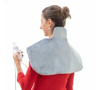 InnovaGoods® Couverture chauffante pour le cou et les épaules, couverture chauffante sèche et humide pour le dos, le cou et les épaules, couverture électrique avec télécommande
