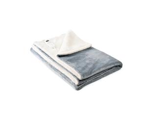 InnovaGoods® Couverture électrique réversible 160 W, Couverture chauffante en Velours d'une épaisseur d'environ 1 cm, 9 Niveaux de température, minuterie, température maximale de 47 ºC (+/-5 ºC)