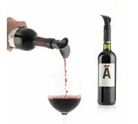 InnovaGoods Décanteur de vin professionnel, distributeur d'aérateur avec fermeture hermétique Idéal pour votre bar à vin Verseur de vin résistant au lave-vaisselle. bouchon 2 en 1, 0,02 kg, ABS