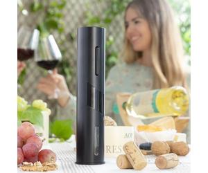 InnovaGoods® Décapsuleur électrique de bouteilles de vin, décapsuleur silencieux, décapsuleur sans fil, commandé par bouton, exclusif et élégant, idéal comme cadeau.