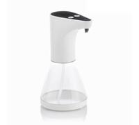 InnovaGoods - Distributeur Automatique de Savon avec Capteur, Design Moderne et Pratique, ABS et AS, 5 Niveaux d'Intensité, Lumière LED, Blanc, Taille Unique, Plastique