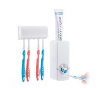 InnovaGoods® Distributeur de Dentifrice avec Support pour brosses à Dents Diseeth, économise du Dentifrice et Garde Vos brosses en Ordre, Design Compact, idéal pour la Salle de Bain.