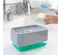 InnovaGoods® Distributeur de savon 2 en 1 pour évier Pushoap, économisez du savon et est très facile à utiliser, avec fonction de savon liquide et mousse, design compact