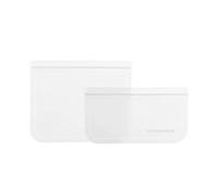 InnovaGoods - Ensemble 10 Sacs Alimentaires Réutilisables Freco, Éco-responsable, Lavable, Fermeture Hermetique Zip-Lock, PEVA Sans BPA, Transparent, 21,5 x 12 cm et 21,5 x 18 cm, Plastique