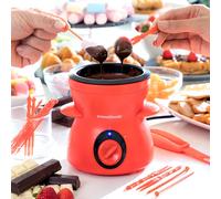 InnovaGoods Fondue au chocolat avec accessoires Fonlat - Set à fondue pour chocolat, idéal pour les fêtes et les soirées conviviales, avec des ustensiles pratiques.