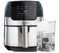 InnovaGoods - Friteuse sans Huile Fryinn 3500, Cuisson Saine et Rapide avec Technologie Air Chaud 360º, 8 Programmes Polyvalents, Nettoyage Facile, Noir/Inox, 3,5L, Plastique Aluminium