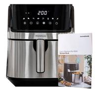 InnovaGoods - Friteuse sans Huile Fryinn Pro 5500, Cuisson Saine 95% Moins de Matières Grasses, 8 Programmes Multifonction, Technologie Air Chaud 360º, Nettoyage Facile, Noir/Inox, Plastique Aluminium