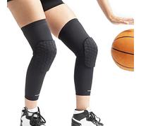 InnovaGoods - Genouillères Anticollision Nid d'abeille 2 Unités, Protection Sportive Haute Résistance, Confort Polyvalent Unisexe, Noir, XL, Plastique