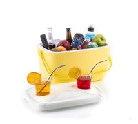 InnovaGoods Glacière rigide portable Lilty 15 L – Citronier/Turquoise