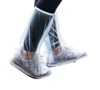 InnovaGoods - Imperméable de Poche pour Chaussures 2 Unités, Protection Totale et Confort Sous la Pluie, Design Élégant et Fonctionnel, PVC Durable, Transparent Noir Blanc, L/XL, Autre