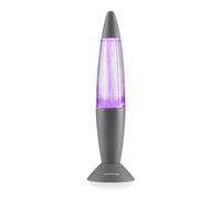 InnovaGoods® Lampe Lave LED Tornado Twamp, Lampe Lave LED Tornado, Lampe Lave 7 Couleurs, Effet Relaxant, Fonctionne avec des Piles ou USB, dimensions 34 cm, Gris