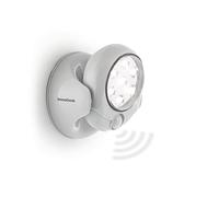 InnovaGoods® Lampe LED avec capteur de mouvement Lumact 360 °, avec lumière LED à 360 degrés et design compact, Éclairage nocturne, idéal pour la maison et le bureau, Gris