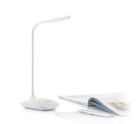 InnovaGoods® Lampe LED de table Lum2go avec 3 niveaux d'intensité, lumière blanche et lumière chaude, idéale pour table de chevet, bureau, salon, bureau et autres espaces.