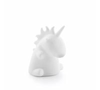 InnovaGoods Lampe Licorne Ledicorn – LED multicolore, veilleuse sécurisée enfant, caoutchouc blanc
