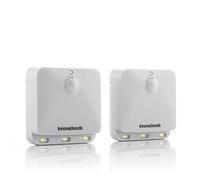 InnovaGoods Lampe LED Lumtoo – Capteur de mouvement, Sans fil, Installation autocollante, Gris