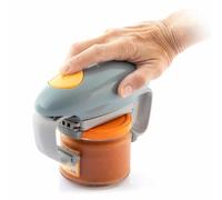 InnovaGoods® Lloucan Ouvre-bocal électrique, Ouvre-boîte, accessoire de cuisine, ouvre-boîte automatique pour les nouveaux bocaux scellés, ouvre-boîte mains libres, moins d'effort pour ouvrir (Gris)