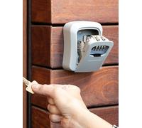 InnovaGoods - LorK coffre à clés, polyvalent en extérieur, protection contre la perte et le vol, 10x5,3x12,5 cm, gris, standard