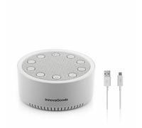 InnovaGoods – Machine à bruit blanc relaxante pour sommeil – 6 sons, LED réglable, USB-C, compacte