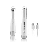 InnovaGoods - Masseur Mini Oculaire Anti-âge 3-en-1 avec Photothérapie, Thermothérapie, Vibrothérapie, Effet Lifting, Portable, Rechargeable par USB, Multicolore, Mediano, Plastique