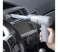 InnovaGoods - Mini Aspirateur à Main sans Fil Rechargeable, Élimination Efficace de la Poussière et des Poils, Léger et Compact, Technologie d'Aspiration Cyclonique, Gris, Taille Unique, Plastique