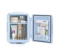 InnovaGoods® Mini réfrigérateur pour cosmétiques frais, maintient les cosmétiques frais et prêts à utiliser, design compact et léger, idéal pour la salle de bain et la coiffeuse.