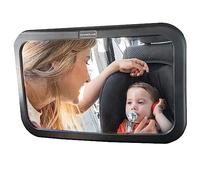 InnovaGoods® Miroir voiture bébé panoramique avec rotation à 360°, miroir voiture siège arrière vision large, accessoires voiture miroirs pour chaise bébé siège arrière adapté à toutes les voitures.