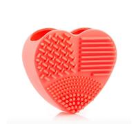 InnovaGoods® Nettoyeur de pinceaux de maquillage Heart, nettoie les pinceaux de maquillage de manière efficace et simple, design élégant et facile à utiliser, idéal pour le soin de la peau.