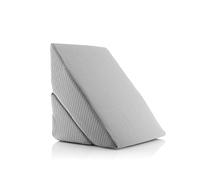 InnovaGoods - Oreiller Triangulaire Multipositions à Double Cale, Ergonomique, Polyvalent et Adaptable, Mousse à Mémoire de Forme Haute Densité, Housse Amovible, Gris, Médiano, Polyester