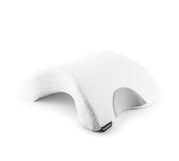 InnovaGoods - Oreiller Viscoélastique Cervical pour Couples, Design Ergonomique Confortable, Housse Amovible Lavable, s'adapte Multipositions, Blanc, 36 x 12,5 x 30,5 cm, Mousse à Mémoire de Forme