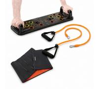 InnovaGoods - Pack planche de flexions Push-Up avec bandes de résistance, ceinture de sport amincissante avec effet sauna et guide d'exercices