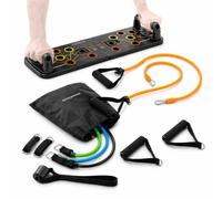 InnovaGoods - Pack planche de flexions Push-Up avec bandes de résistance et set de bandes de résistance avec accessoires et guide d'exercices