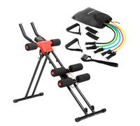 InnovaGoods - Pack Set de bandes de résistance avec accessoires et guide d'exercices et machine abdominale pliable avec guide d'exercices
